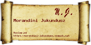 Morandini Jukundusz névjegykártya